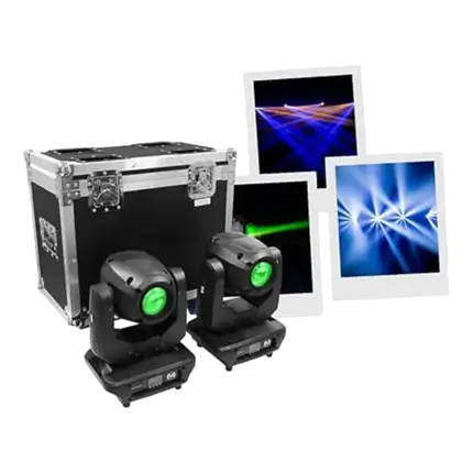 2 teste Mac Mah Beam con Flight Case - MAC BEAM1R-FC