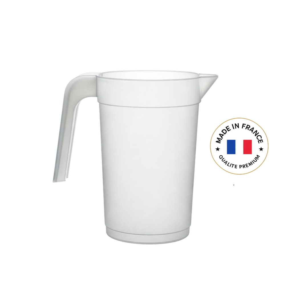 Brocca riutilizzabile in plastica da 1 litro
