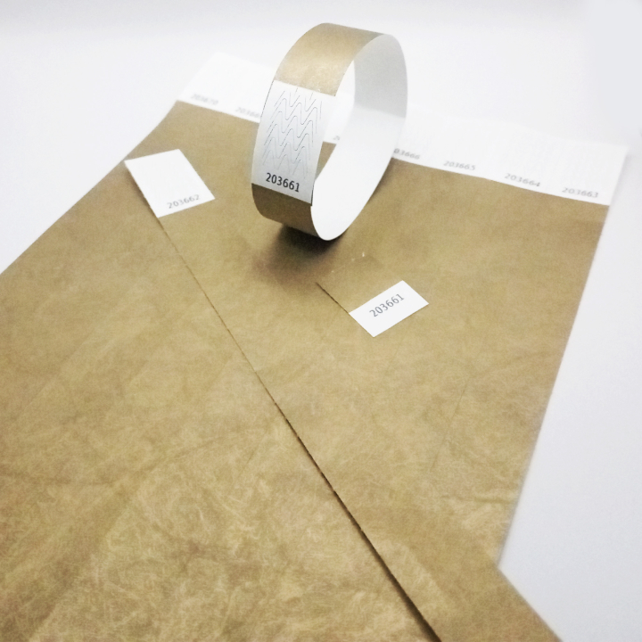 Braccialetto in carta oro Tyvek® senza marcatura