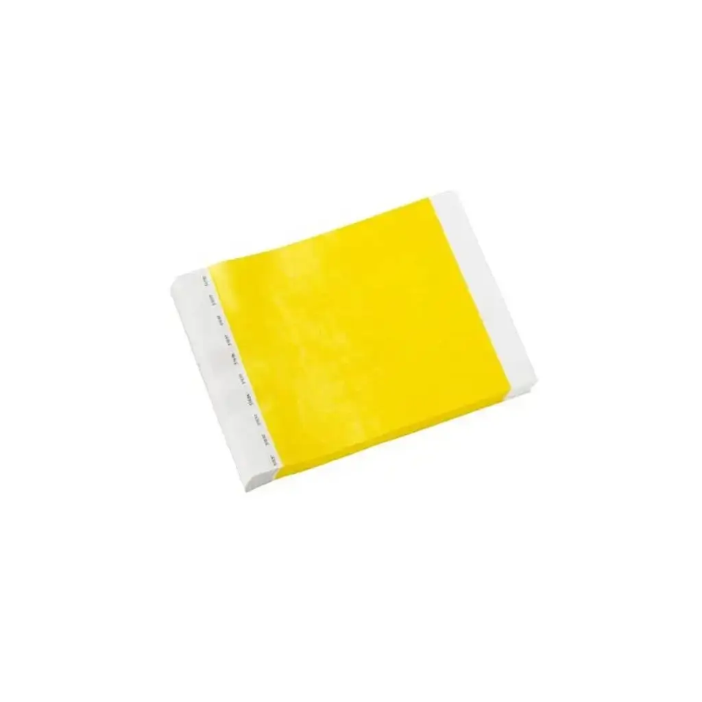 Braccialetto in Tyvek® giallo carta senza marcatura