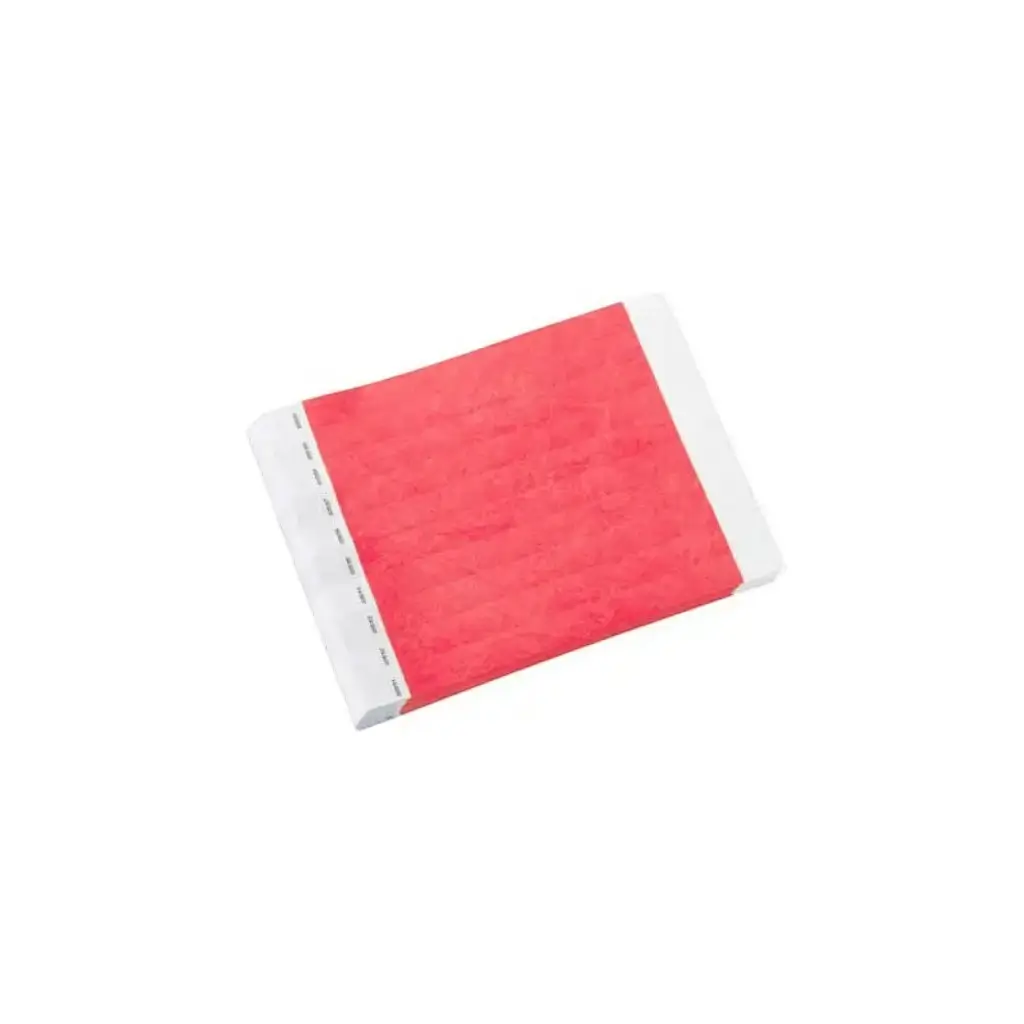 Braccialetto in Tyvek® rosso carta senza marcatura