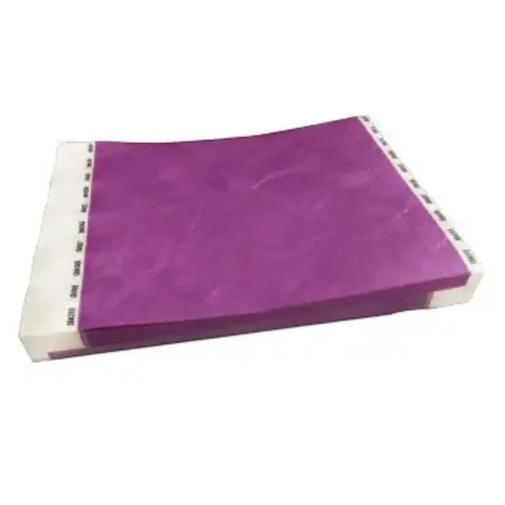 Braccialetto in Tyvek® Carta viola senza segni