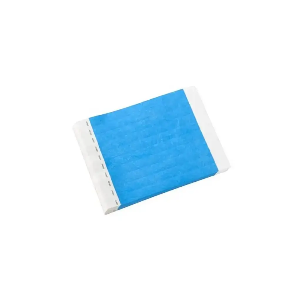 Braccialetto in Tyvek® blu carta senza marcatura