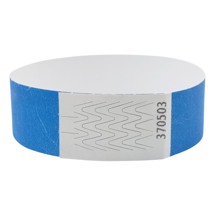 Braccialetto in Tyvek® blu carta senza marcatura