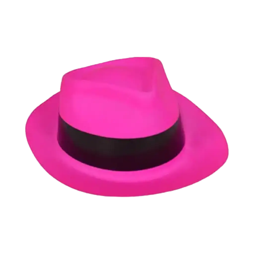 Cappello Tribly neon stile mafia Rosa