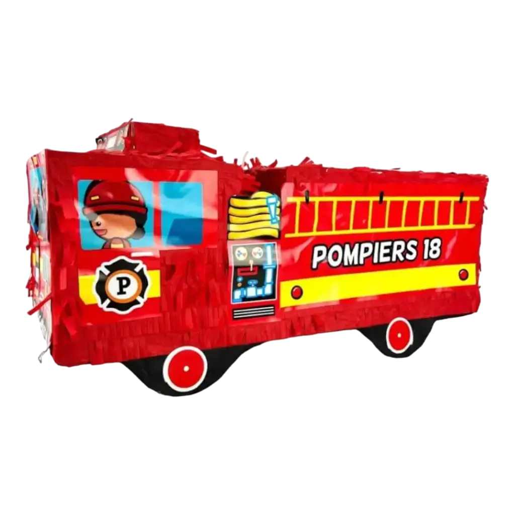 Pignatta per bambini con camion dei pompieri