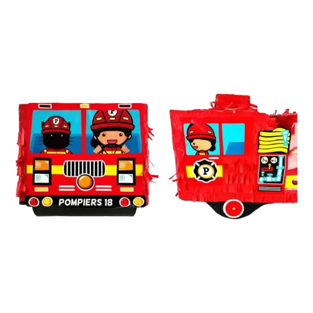 Pignatta per bambini con camion dei pompieri
