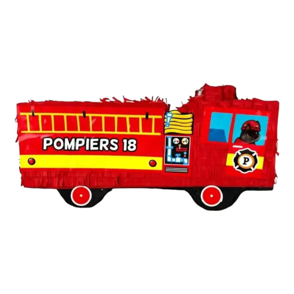 Pignatta per bambini con camion dei pompieri