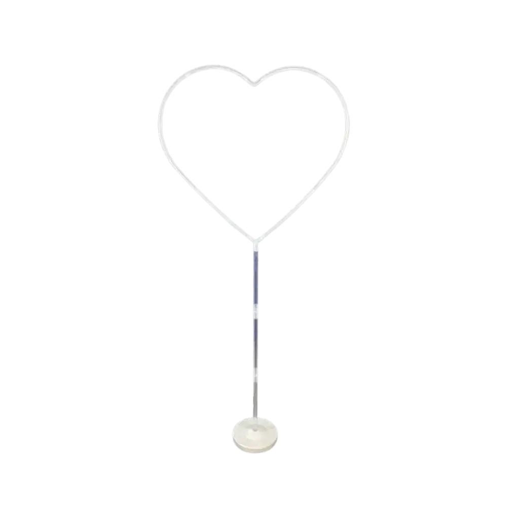 Supporto per palloncini a cuore - 150 cm