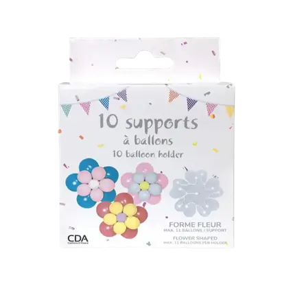 10 Stand per palloncini a forma di fiore