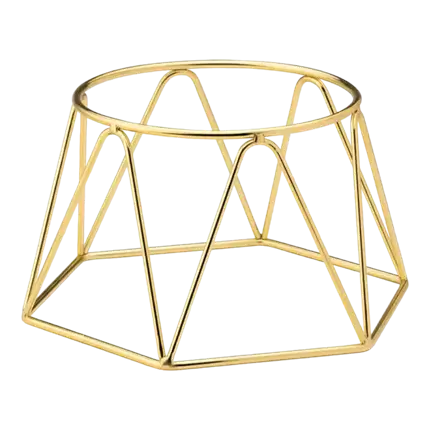 Portavassoio dorato - 19cm x 15.5cm