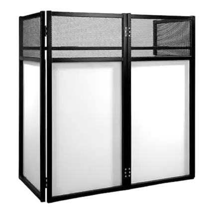 Supporto per DJ con pannello frontale - BoomTone DJ - Desk DJ bianco