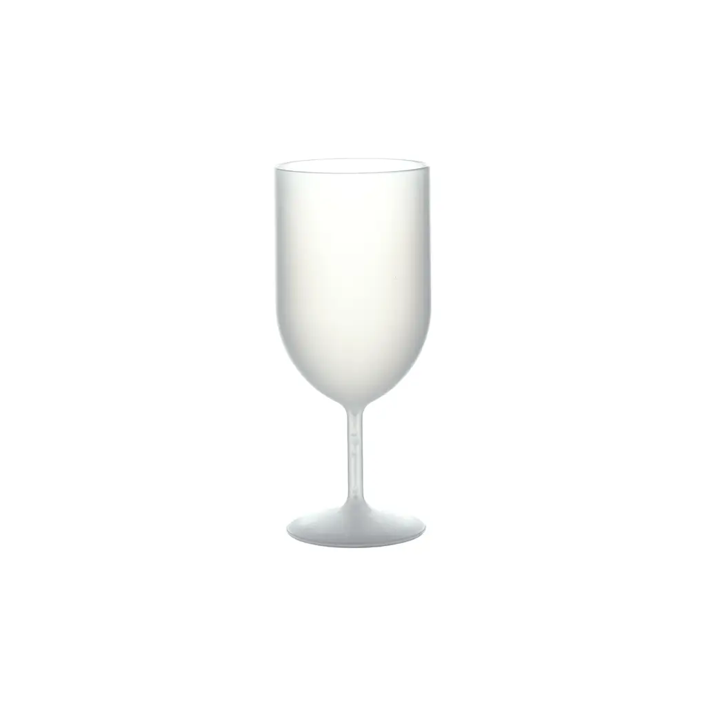 Bicchiere da Vino Ecocup Effetto Ghiacciato 12?cl (18?cl fino al bordo) Riutilizzabile – Tipo Vino, Degustazione, Aperitivo