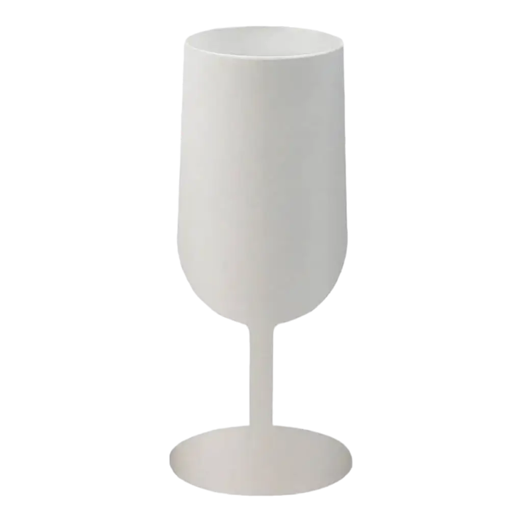 Bicchiere da Vino Ecocup Bianco 12?cl (18?cl fino al bordo) Riutilizzabile – Tipo Vino, Degustazione, Aperitivo