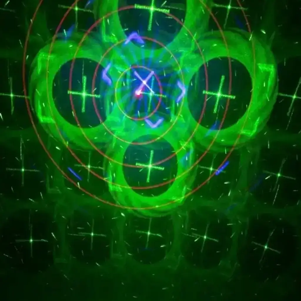 TINYLED-LASRGB Macchina miniaturizzata laser RGB + LED senza fili