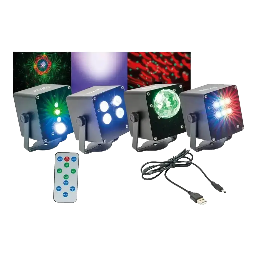 TINYLED-RGB-ASTRO Macchina miniaturizzata Astro LED a batteria