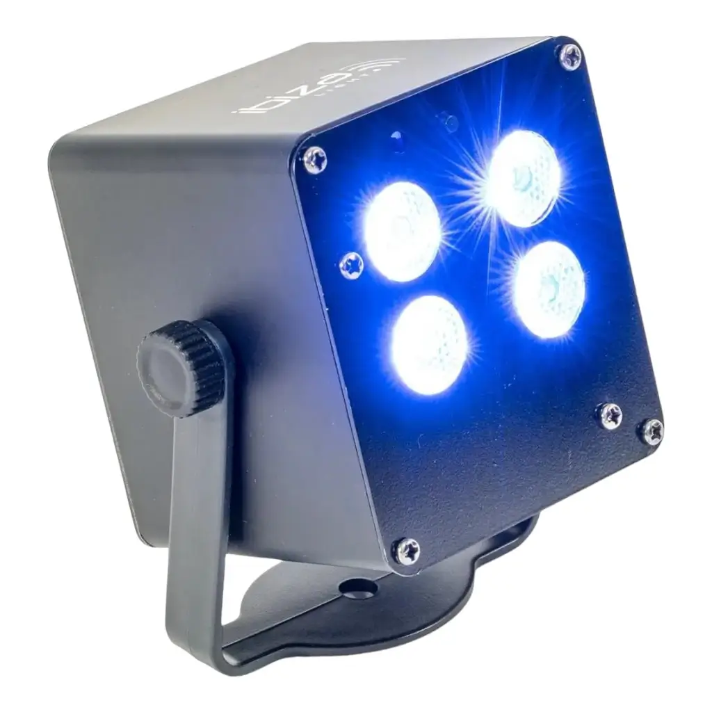 TINYLED-RGB-WASH Macchina a LED miniaturizzata per il lavaggio a batteria