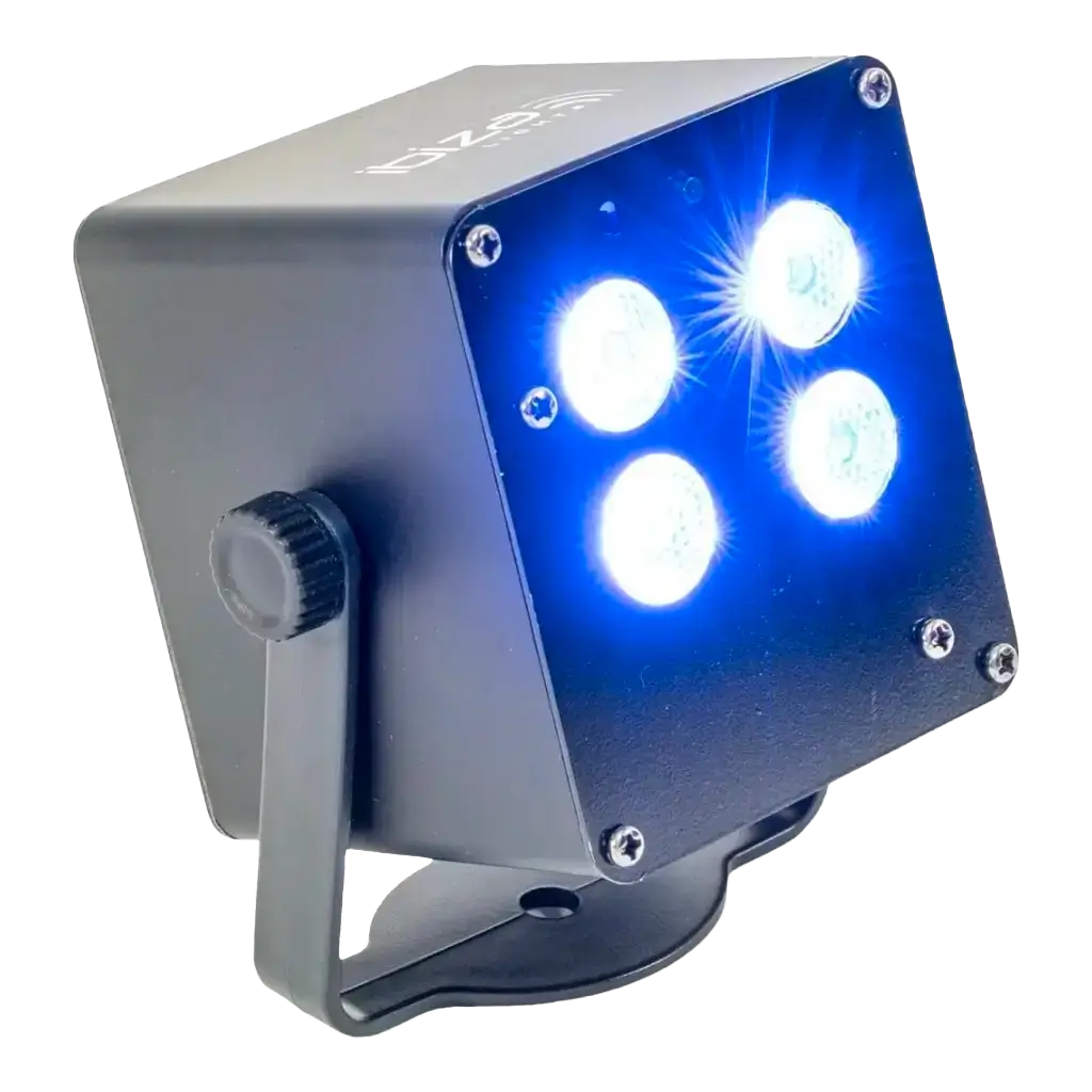 TINYLED-RGB-WASH Macchina a LED miniaturizzata per il lavaggio a batteria