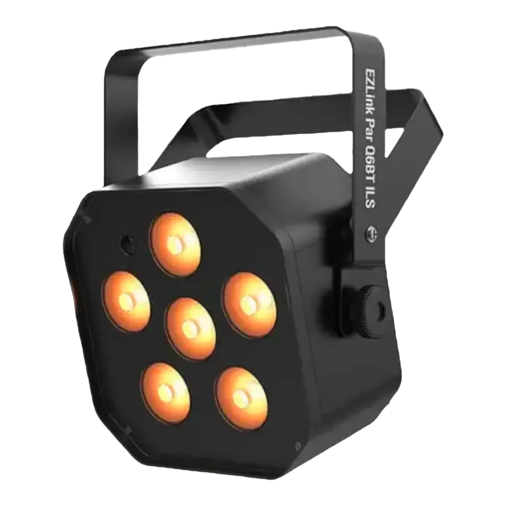Proiettore PAR LED RGBA wireless EZLink di Q6BT ILS