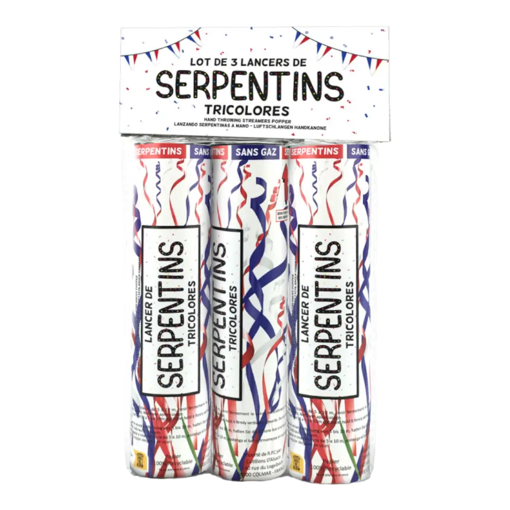 Set di 3 dispenser Allez les Bleus Spentin 100% biodegradabili