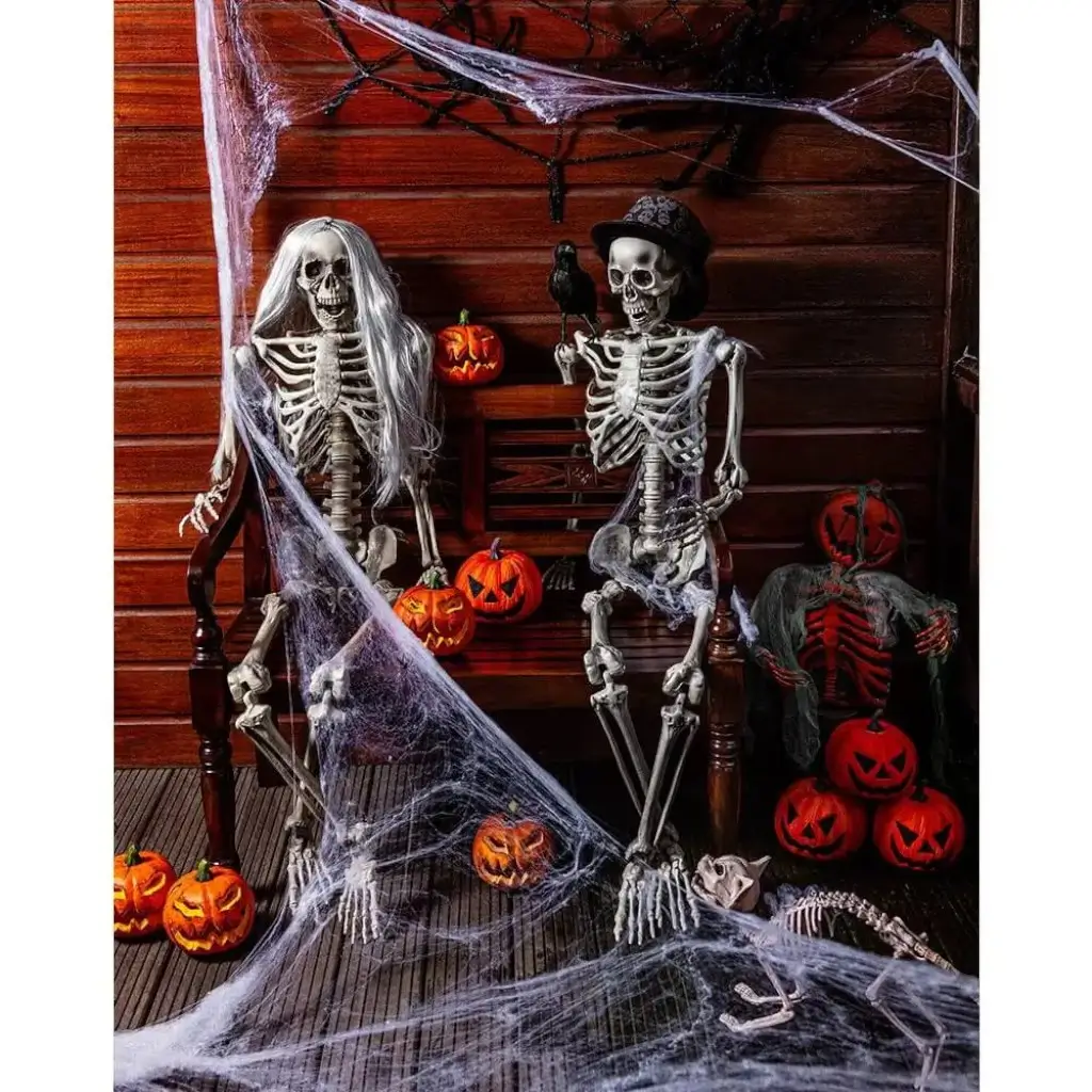 Scheletro appeso di 160 cm per la decorazione di Halloween