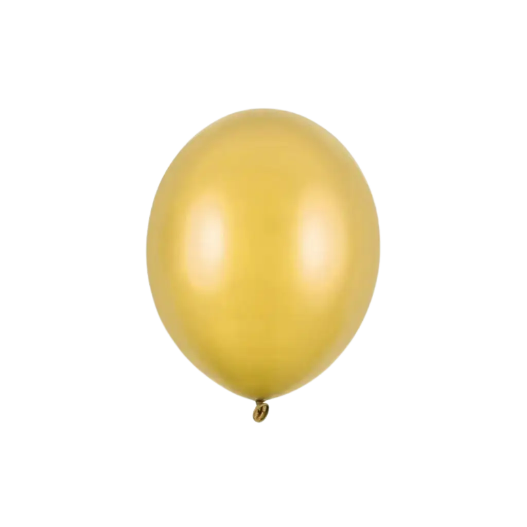 Confezione da 10 palloncini oro metallizzato