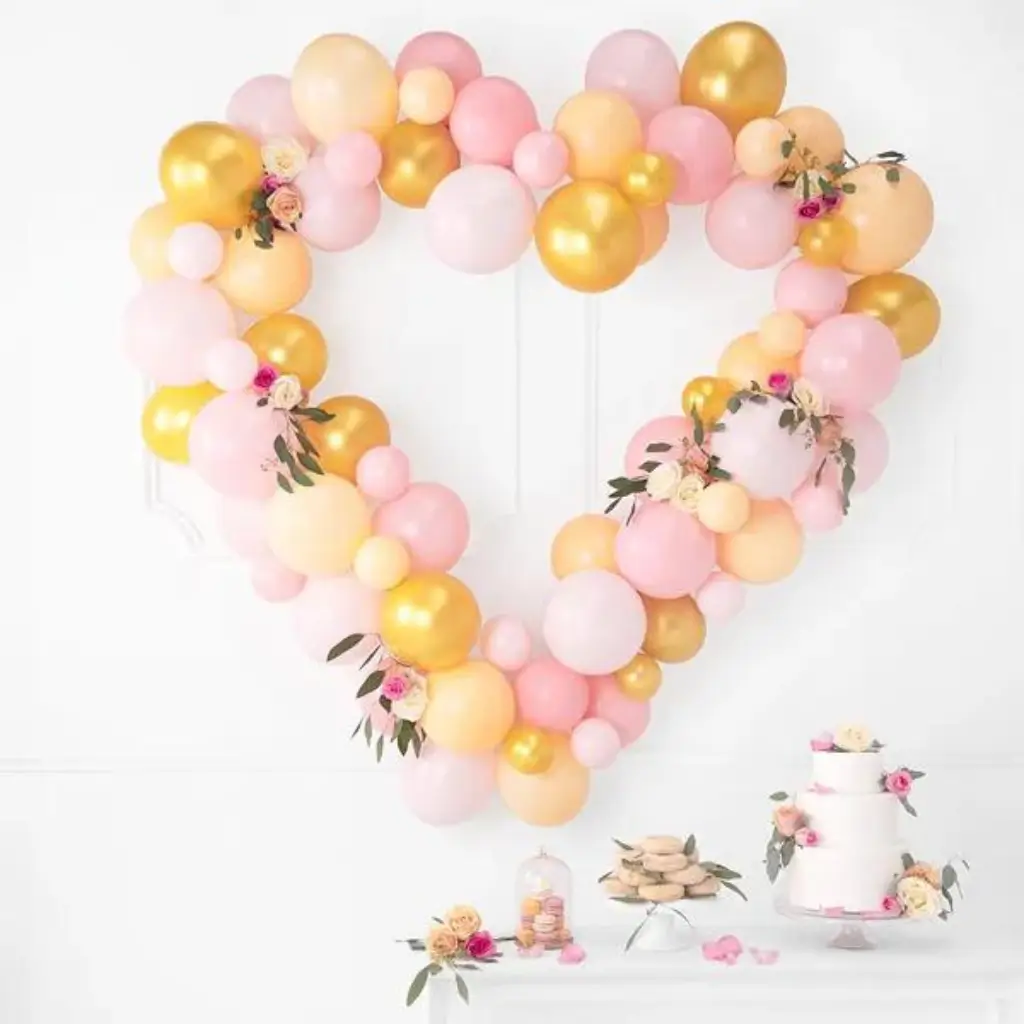 Confezione da 10 palloncini oro metallizzato