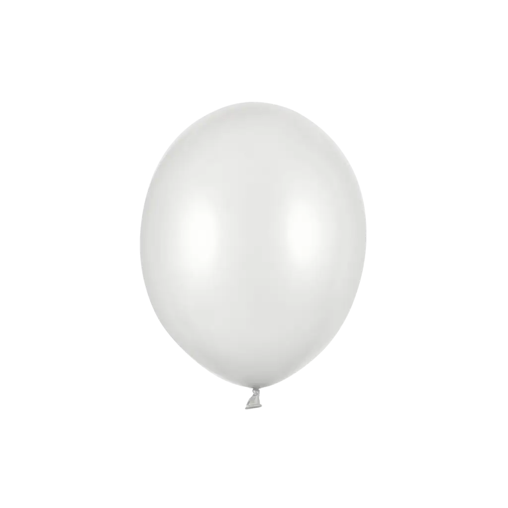Confezione da 10 palloncini metallizzati argento