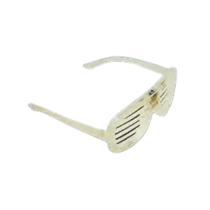 Occhiali da sole retroilluminati a LED - Bianco