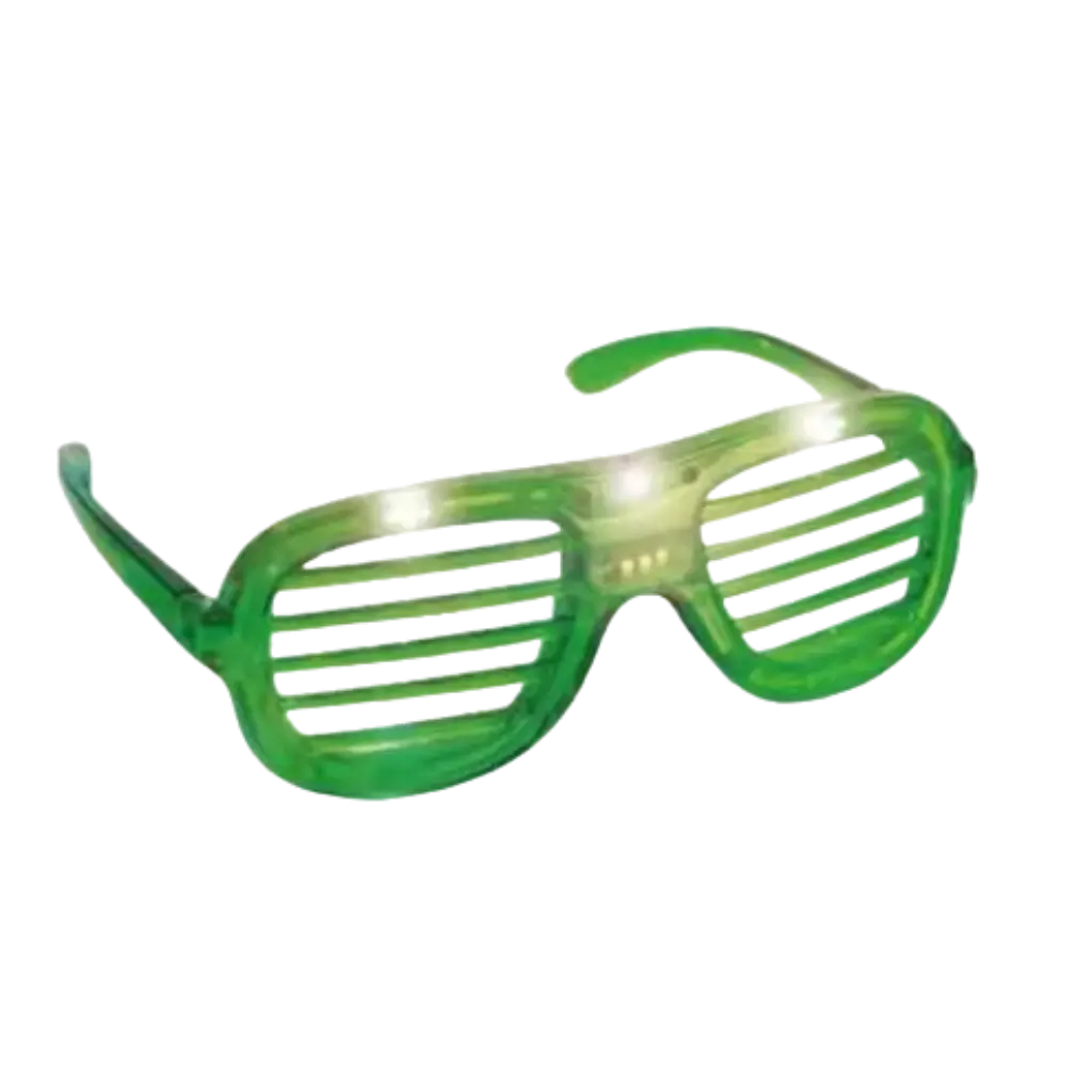 Occhiali da sole retroilluminati a LED - Verde