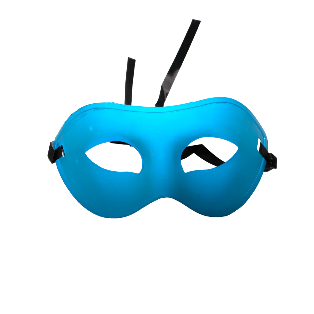 Maschera da lupo veneziano - Blu