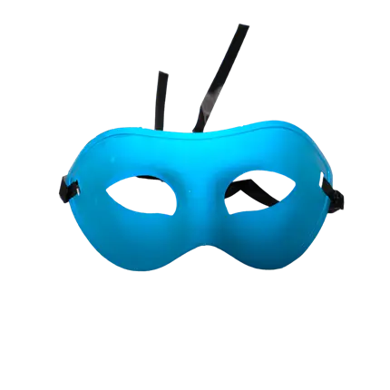 Maschera da lupo veneziano - Blu