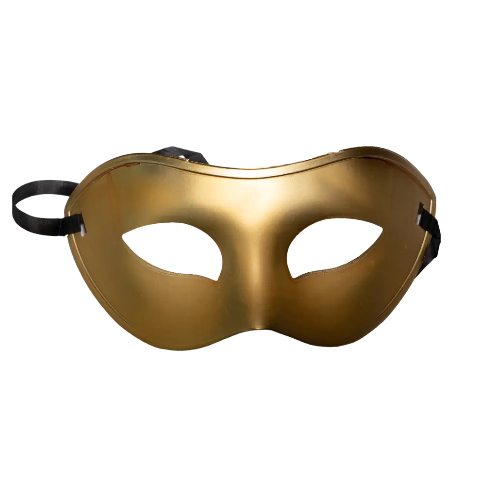 Maschera da lupo veneziana - Oro