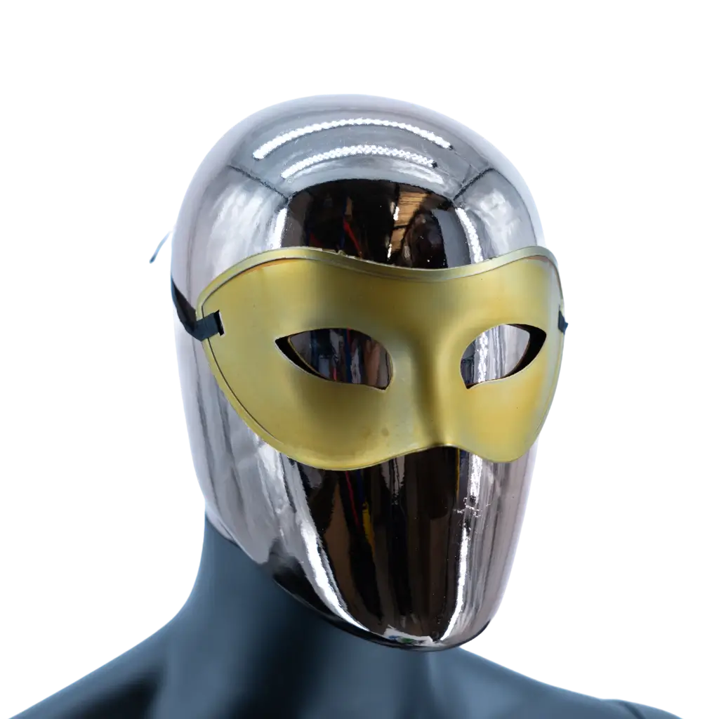 Maschera da lupo veneziana - Oro