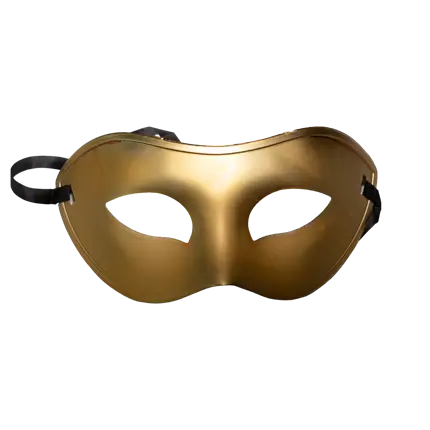 Maschera da lupo veneziana - Oro