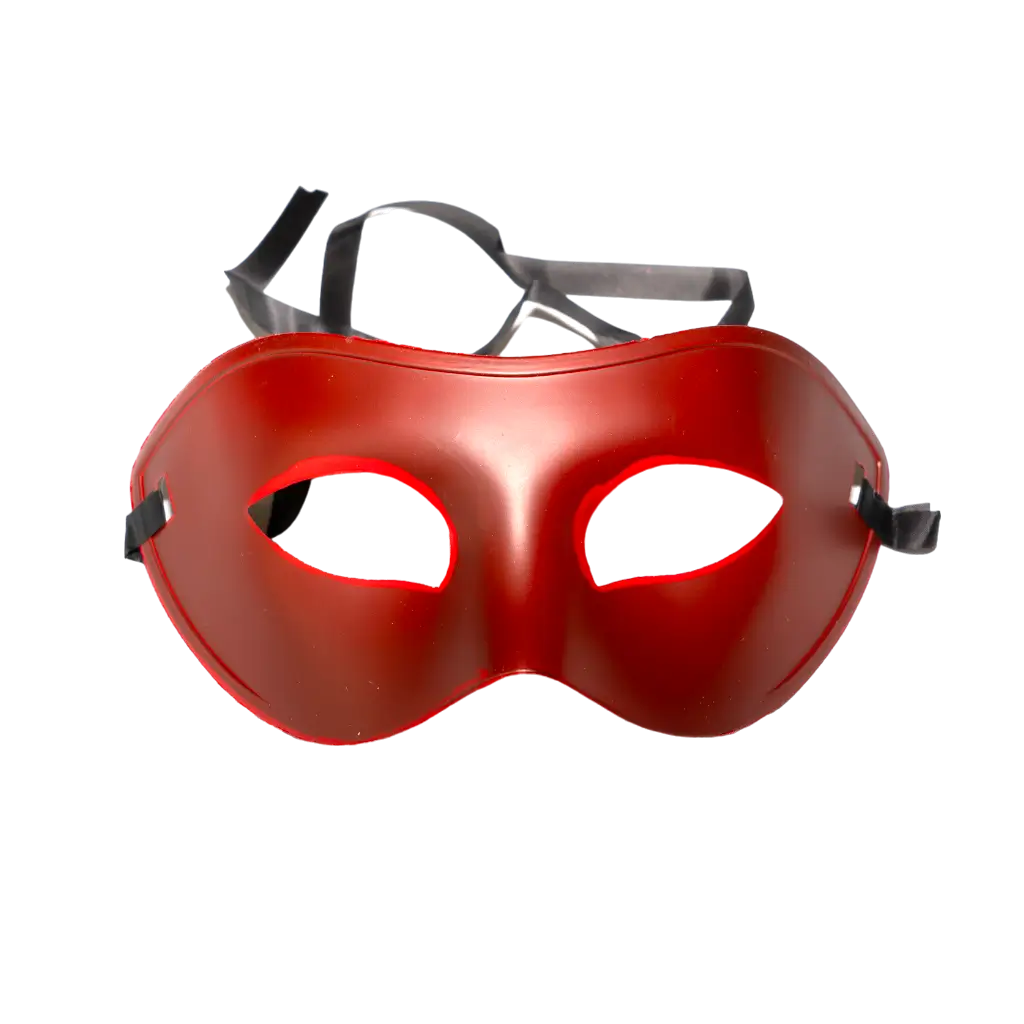 Maschera da lupo veneziano - Rosso