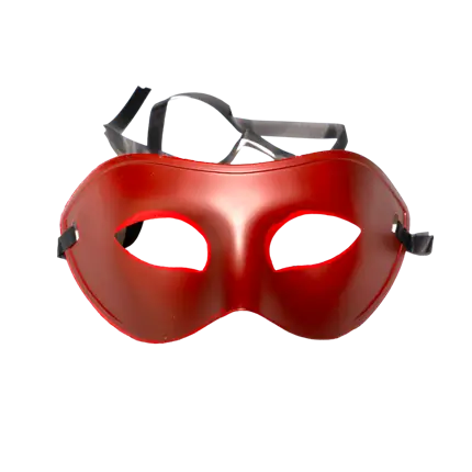 Maschera da lupo veneziano - Rosso