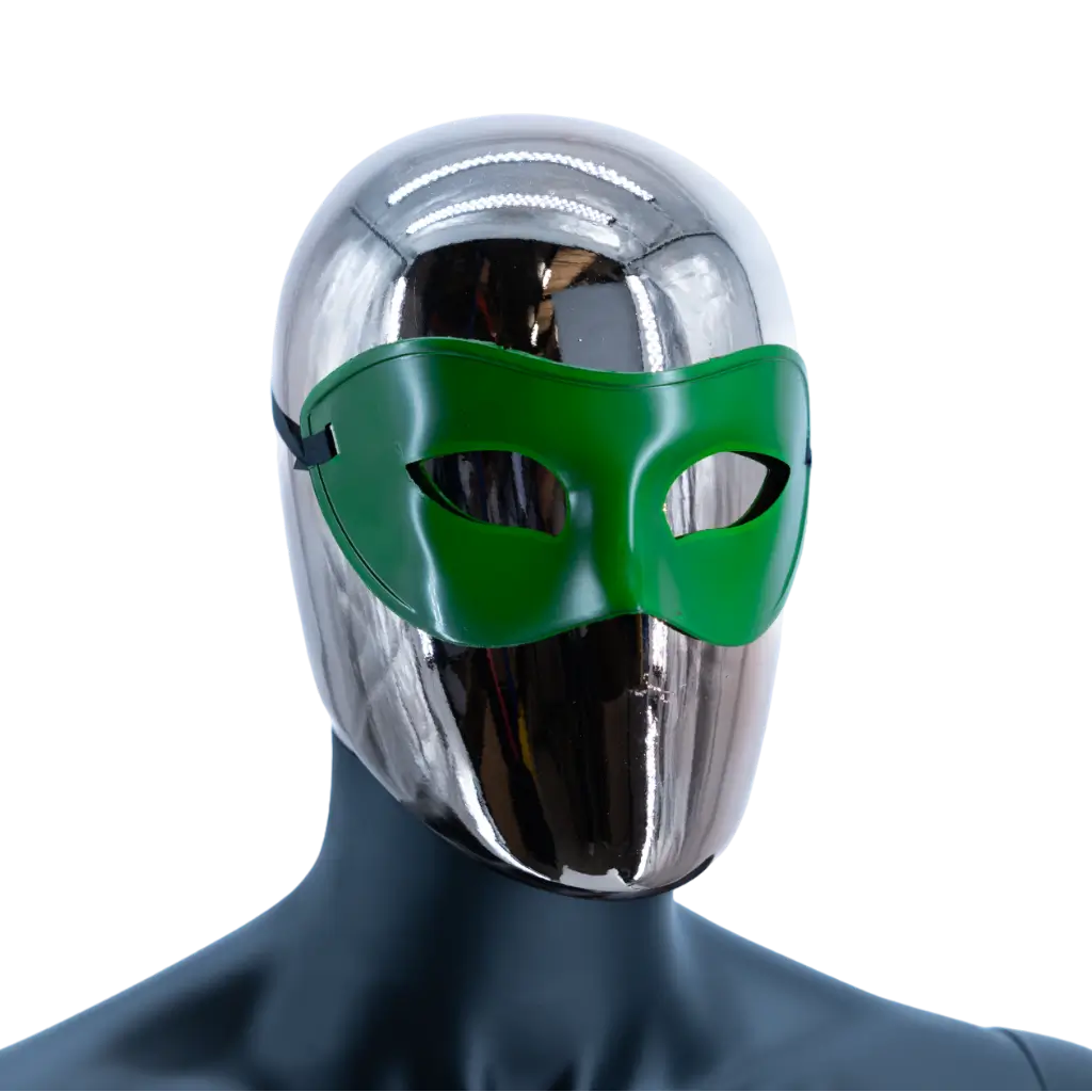 Maschera da lupo veneziano - Verde