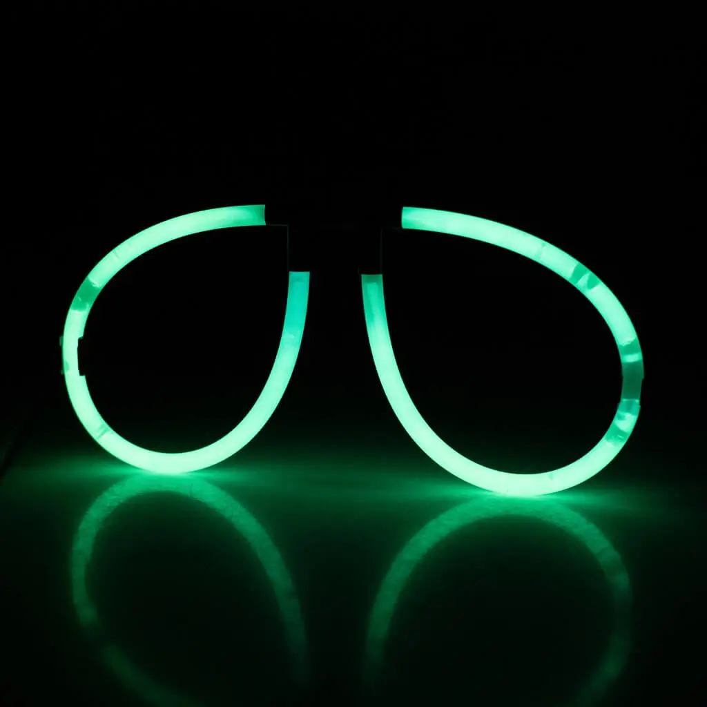Occhiali verdi fluo - Set di 2 paia