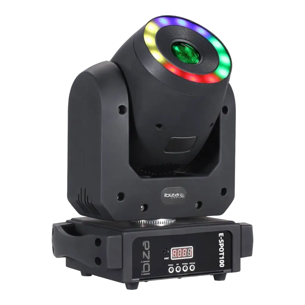 Faretto DMX con anello LED RGB E-SPOT100