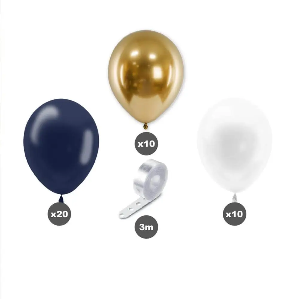 Kit arco di palloncini Happy New Year - 40 palloncini