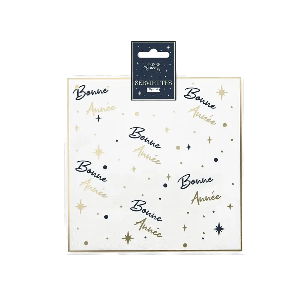 Tovagliolo "Happy New Year" - Confezione da 10 pezzi