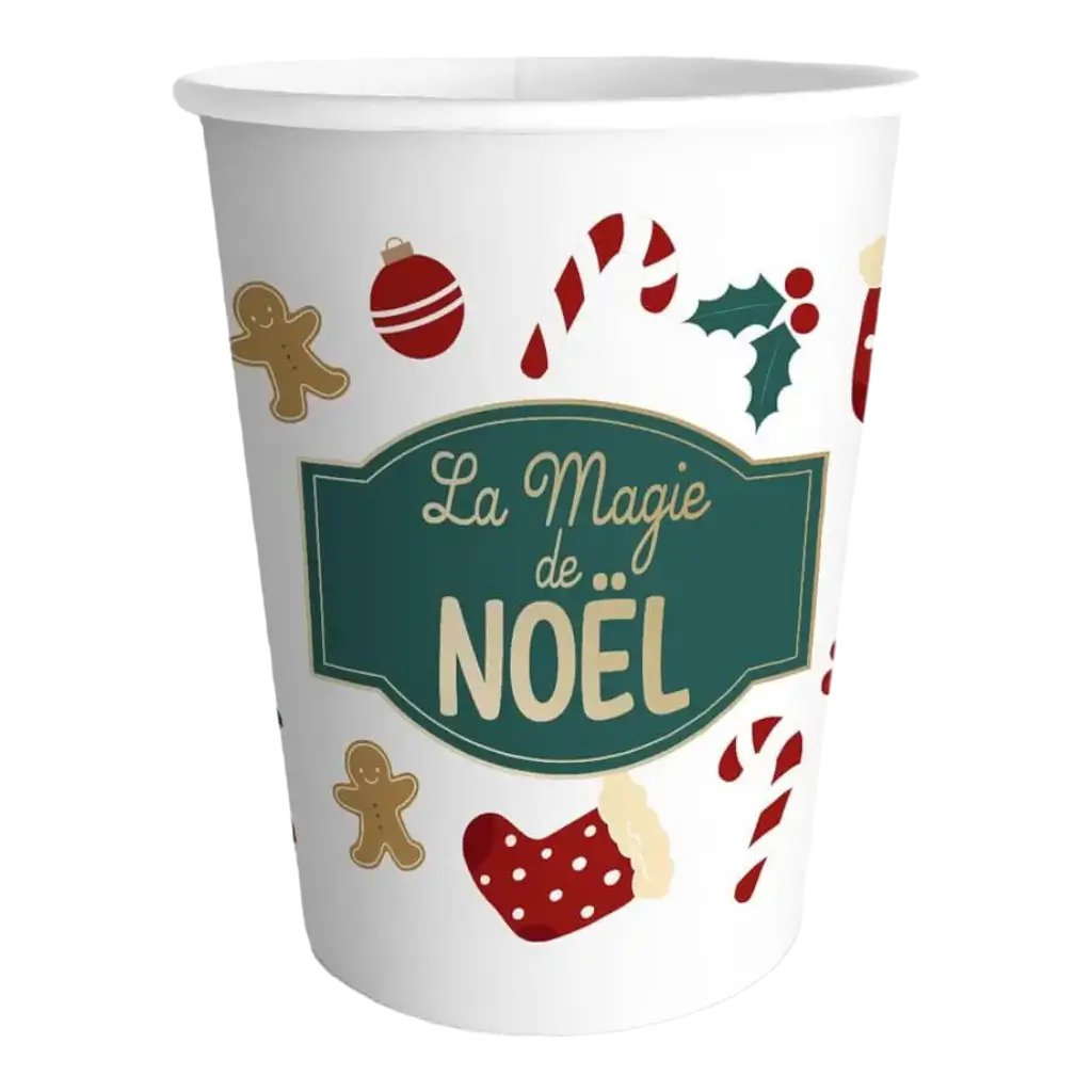 Bicchiere con motivo "Magia di Natale" - Set di 6 pezzi