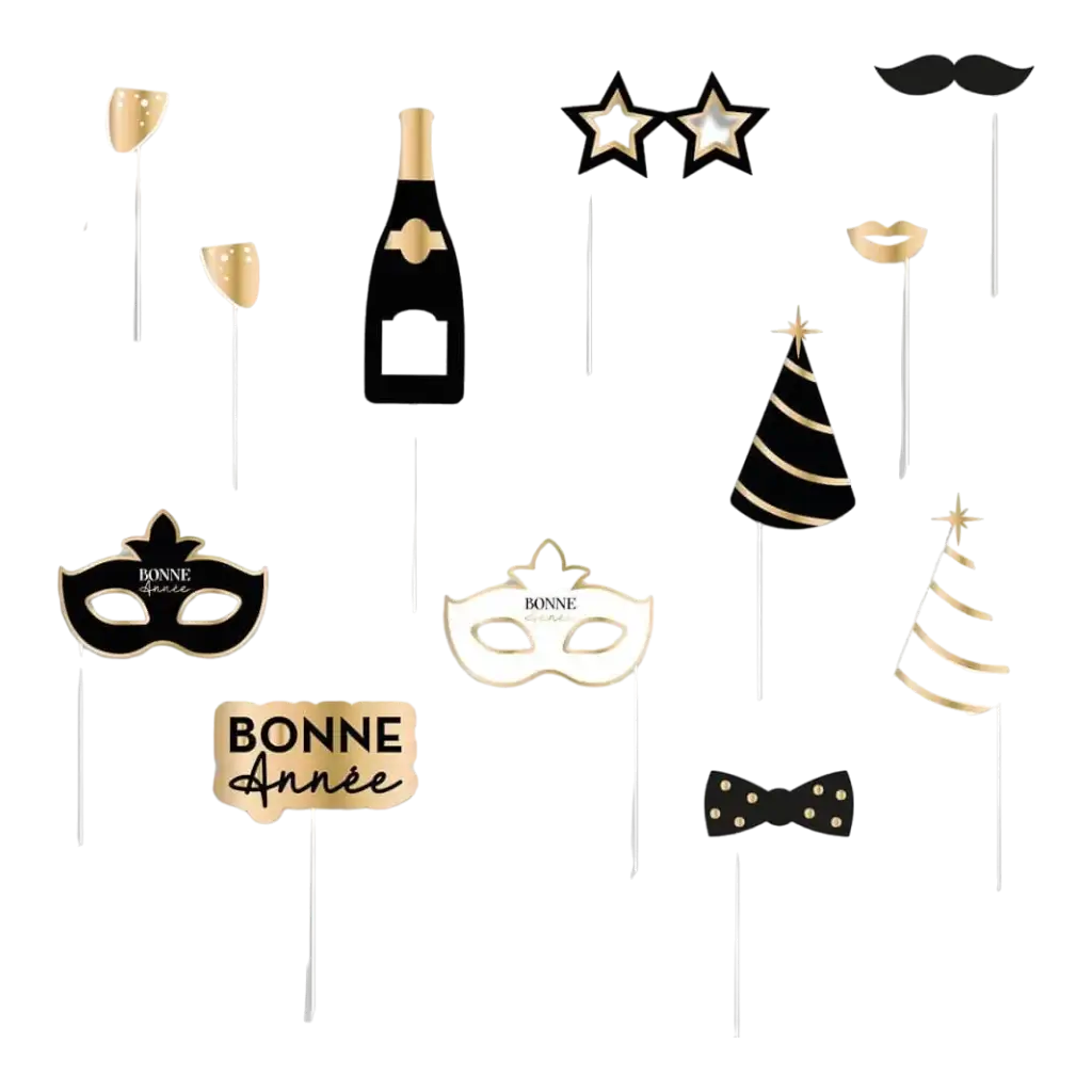 12 accessori per il photobooth di Capodanno