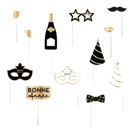 12 accessori per il photobooth di Capodanno