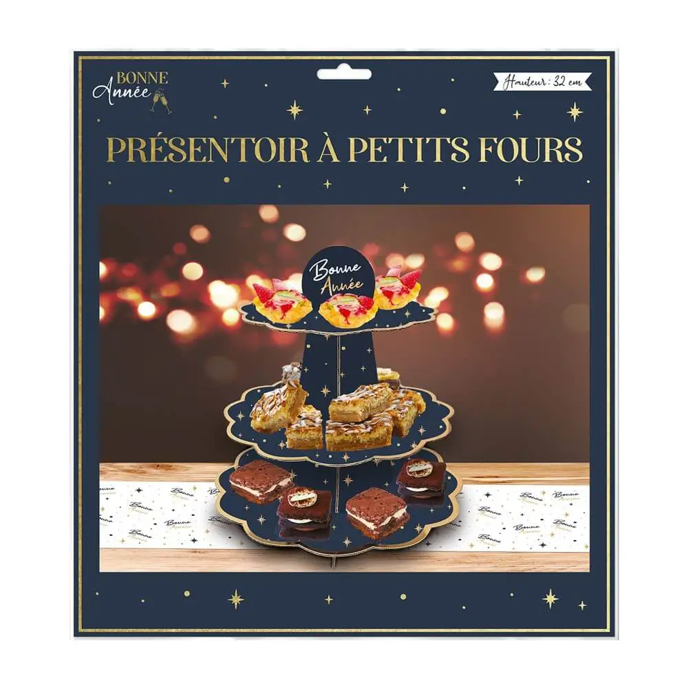 Espositore Petits Fours "Happy New Year