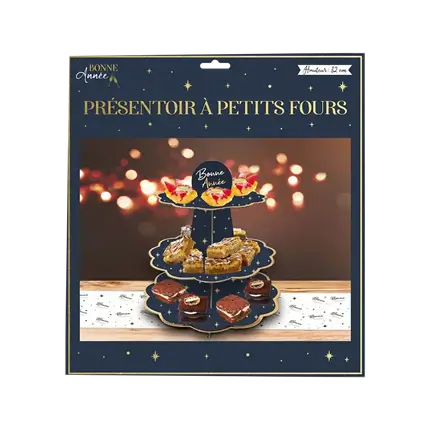 Espositore Petits Fours Happy New Year
