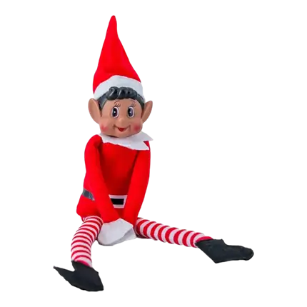 Ragazzo elfo natalizio prankster - asiatico