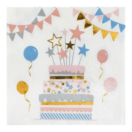 Tovagliolo Kitty Party - Set di 20