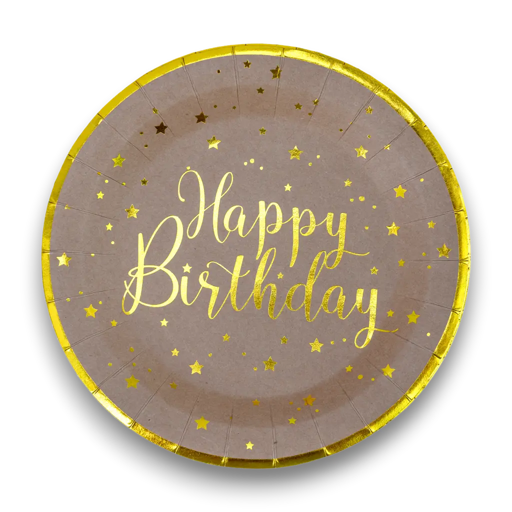 Piatto di buon compleanno - Set di 10